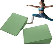 Squat Wedge Block - Professional Height Foam Wedge Calf Stretching, Knee Pads, Back Support Foam Stretch Slant Boards to Improve Lower Leg Strength