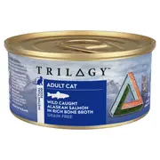 Trilogy Adult Wild Alaskan Salmon in Bone Broth Wet Cat Food 85g 24x85g