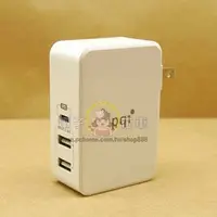 在飛比找PChome商店街優惠-☆電子花車☆PQI 智慧快速三孔充電器 Smart i-Ch