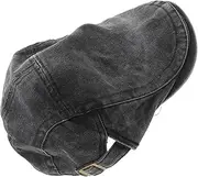 [WESIEVYA] Men's Boy Hat Flat Cap Duckbill Vintage Beret Versatile for Outfits Durable Material Black