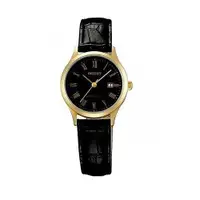 在飛比找ETMall東森購物網優惠-ORIENT東方錶 典雅復古風羅馬時標石英女錶 黑x28mm