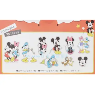 日本帶回來*Disney米奇.米妮.奇奇&蒂蒂.唐老鴨*貼紙裝飾牆*gogoro 貼紙組 萬用貼紙*行李箱貼