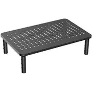 Height Adjustable Computer Monitor Stand Riser Laptop Printer TV Desktop Mount