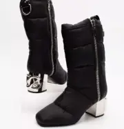 DOLCE & GABBANA Techno Fabric Boots US9 UK6 EU39 Logo Made in Italy