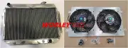 Aluminum radiator +Shroud +Fan for HOLDEN HG HT HK HQ HJ HX HZ V8 Chev engine AT