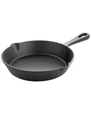 MegaChef 8in Round Preseasoned Cast Iron Frying Pan NoSize NoColor