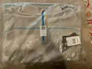Cabelas XPG Fleece Jacket Men's XL Oyster Grey Blue Trim Lightweight 1/4 Zip