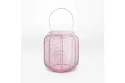 Rayell Lantern Linda Pink Decorative Light Candle Holder Home Decor 17x19x17cm
