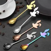 Mini Cute Coffee Spoon 304 Stainless Steel Cartoon Rabbit Spoon Teaspoon Dessert