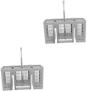 Homoyoyo Silverware Basket for Dishwashers Space Saving Cutlery Organizer for Efficient Storage of Utensils and Items Durable Design for Dishwashers Optimal Space Management