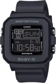CASIO BABY-G BGD-10-1JF Black Quartz Stopwatch Digital Women Watch New
