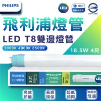 在飛比找momo購物網優惠-【Philips 飛利浦照明】T8 LED燈管 4尺 18.