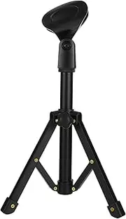 TEHAUX 1 Set Desktop Microphone Stand Durable Mic Stand Desktop Stand Desk Mic Stand Desk Tripod Desktop Microphone Tripod Stands Microphone Holder for Desk Microphone Stands Alloy Black