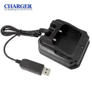 USB Charger Base Adapter for Baofeng BF-A58 UV-9R Plus BF-9700 GT-3WP UV-82WP