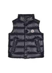 Moncler Kids Tib Navy Quilted Shell Gilet (8-10 Years) 10 years