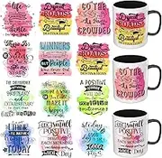 Dorsbaby 12PCS Excitation UV DTF Cup Wrap UV DTF Transfer Paper Suitable for Mugs, Glasses, Notebooks, Computers, Tables and Chairs, etc. for DIY Creativity, High Viscosity UV DTF Cup Wrap