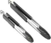 Anolon 47438 SureGrip Dishwasher Safe Nonstick Locking Cooking Tongs Set
