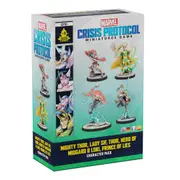 Marvel Crisis Protocol Miniatures Game Mighty Thor, Lady Sif, Classic Thor, & Classic Loki