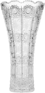 Bohemian Crystal AU51966 12" Vase 500PK Bohemia Crystal, Hand Cut Crystal