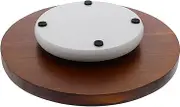 NAMOARLY 1Pc Revolving Cake Stand Wooden Turntable for Cake Decorating Smooth Design Easy to Clean Baking Supply for Creating Beautiful Borders