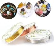 HAPINARY Stable 0.2mm Copper Wire DIY Nail Art Line 22m Golden Manicure Supplies for Jewelry Making Home Use