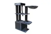 YES4PETS 33kg 160 cm XL Multi Level 14cm Thick Cat Scratching Post Tree Scratcher Pole- Grey
