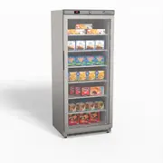 Thermaster Stainless Steel Upright Static Display Freezer XF600SG