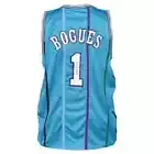 Muggsy Bogues Signed Charlotte Pro Blue Basketball Jersey (JSA)