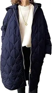 [Zylphorix] Women Hooded Long Down Jacket Thickened Full Zip Puffer Coat Quilted Belted Puffer With Detachable Hood