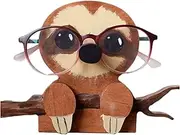 [TREETDOBV] Creative Animal Shape Glasses Stand Wooden Corgi Eyeglass Spectacle Holder Stand Sunglasses Display Rack Cute Pet Eyeglass Display Ornaments Home Office Desk Decor Corgi Glasses Stand(#2)