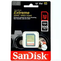 在飛比找蝦皮購物優惠-閃迪 EXTREME SD 卡 SDCARD SDHC 32