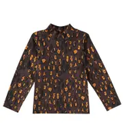 [Mini Rodini] Mini Rodini Leopard cotton-blend T-shirt Y 8/9 brown