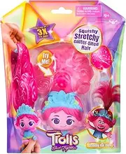 Magic Mixies DreamWorks Trolls Band Together Squishy, Stretchy Glitter-Filled Hair Doll - Stretchy Hair Poppy