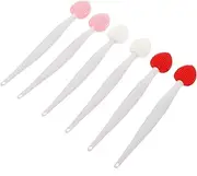 DECORNIJIA 6Pcs Lip Exfoliating Brush Double Sided Manual Nose Cleaning Brush for Deep Cleaning Skin Friendly Exfoliator for Lip Care and Facial Cleansing Easy
