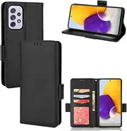 Compatible with Samsung Galaxy A73 5G Wallet Case,PU Leather Folio Flip Case Compatible with Samsung Galaxy A73 5G Cell Phone Leather Case Black