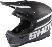 Shot Furious Shining Motocross Helmet, black-grey, Size 2XL for Men Black Grey