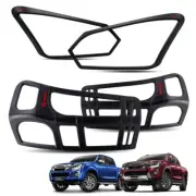 Set Head Tail Lamp Lights Cover Fits Isuzu D-Max 1.9 Facelift 2016 2018