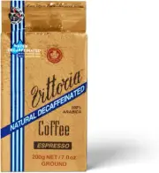 100% Arabica Naturally Decaffeinated Espresso Ground Decaf Coffee 200G
