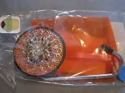 JC Table Counter Bar Top Bag Purse Hook Hanger " orange web " COA