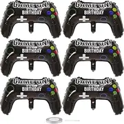 Video Game Party Balloons, 6 PCS Game on Controller Gaming Foil Balloons for Birthday Gamer Party Decorations