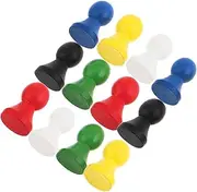 CLISPEED 12pcs Wooden Chess Pieces Game Accessories for Checkers Flight Chess Versatile Tabletop Game Pieces for Family Fun Classroom Use