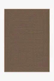 150' x 215' | Machine Washable Runner Rug | Kid & Pet Friendly | Indoor Rug | Border Braid Sand Re-Jute Rug | Ruggable