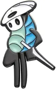 Quirrel kingdom of Hallownest Hollow Knight Metroidvania Video Game 1.2" Enamel Pin Badge by Pinstant, 1.2 Inches Tall, Enamel, metal
