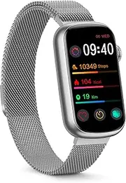 FITVII Slim Fitness Tracker with Blood Oxygen, Blood Pressure, 24/7 Heart Rate and Sleep Tracking, IP68 Waterproof Activity Trackers and Smart Watches with Step Tracker, Pedometer for Women Men