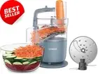 Multipro Go FDP22 – 650W Food Processor with 1.3L Bowl & Attachments (Grey)