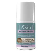 A'kin Geranium & Wood Deodorant Roll-On 65ml