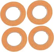 4Rolls Strong Double Sided Cloth Duct Tape for Carpet Floor High Adhesion for Projects Heavy Packaging and Seam Merging Yellow