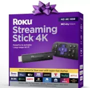 "Roku 4K Streaming Stick: HDR, Dolby Vision, Voice Remote, Free Live TV"