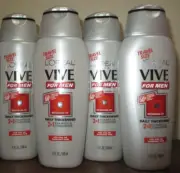 Lot of 4 L'Oreal Vive For Men thickening 2-in-1 shampoo & conditioner 5 oz
