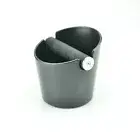 KNOCK BOX BLACK COFFEE BARISTA BIN ROUND SHAPE ESPRESSO GRIND WASTE TAMPER BIN